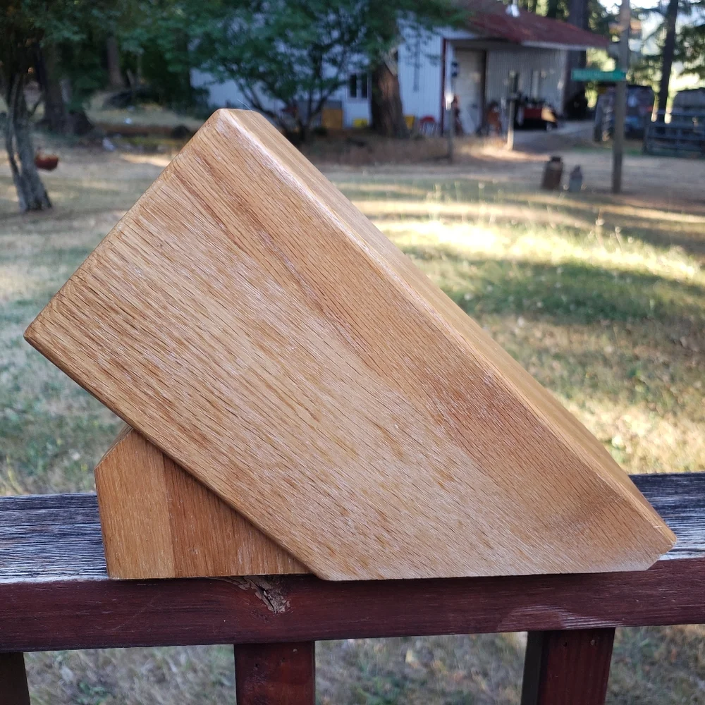 CUTCO Galley + 6 Set Knife Block (With Table Knife Slots) Honey Finish